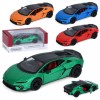 Машина KT 5482 W KINSMART, метал, інерція, 1:38, 12см, відчиняються двері, гумові колеса, 4 кольори, в коробці