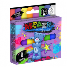 Крейда для малювання на асфальті MEL-02-02 "Danko-toys", 8 кольорів, маленьквеликі
