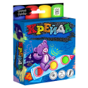 Крейда для малювання на асфальті MEL-01-02U "Danko-toys", 4 кольори, великі, укр