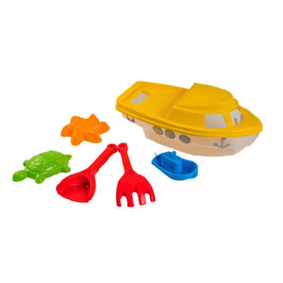 Набір для піску 39648 на 7 ел., "Кораблик", "Тигрес"