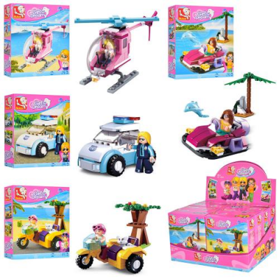 Конструктор SLUBAN M 38 B 0600 Рожева мрія, в дисплеї