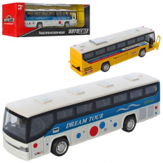 Автобус AS-2493 (36шт) АвтоСвіт, металл, инер-й, 19см, звук, свет, бат-таб, 2вид, в кор-ке, 25-9-7см