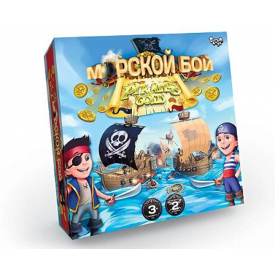 Гра настільна G-MB-04 "Морський бій. Pirates Gold", "Данко-тойс", в коробці