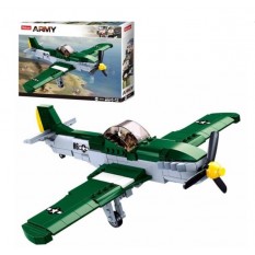 Конструктор SLUBAN M 38 B 0857 військовий літак, фігурка, 323 деталі, в коробці 38-29-7 см