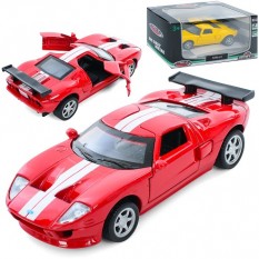 Машина AS 3052 АвтоСвіт, 1:40, Ford GT, метал, інерційна, 11,5см, відчиняються двері, гумові колеса, 2 кольори, в коробці