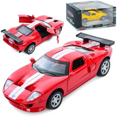 Машина AS 3052 АвтоСвіт, 1:40, Ford GT, метал, інерційна, 11,5см, відчиняються двері, гумові колеса, 2 кольори, в коробці