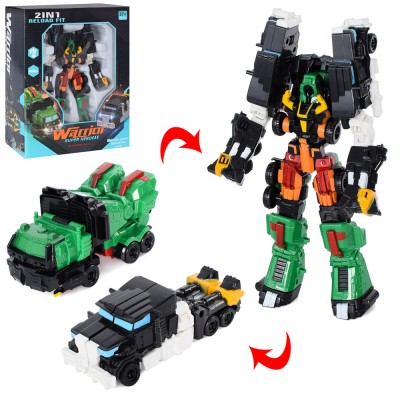 Трансформер Q 1924 робот + 2 машинки, в коробці