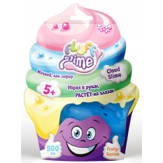 Лізун "Fluffy Slime" FLS-02-01 (1уп/12шт) В'язка маса, "Данко тойс", в пакеті, 500 мл