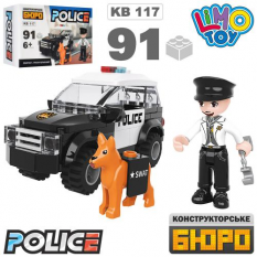 Конструктор KB 117 поліція, машина, фігурки, у коробці