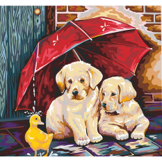 Набор Картина KpNe-40х40-02-01/10 "PAINTING BY NUMBERS", 40-40 см, серія №2, в пленке