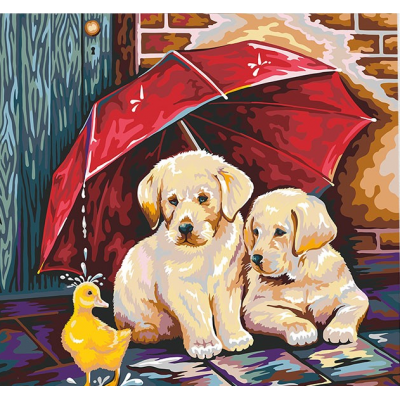 Набор Картина KpNe-40х40-02-01/10 "PAINTING BY NUMBERS", 40-40 см, серія №2, в пленке