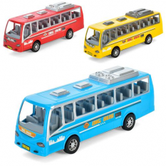 Автобус 6601-1 розмір 24 см, інерція, 3 кольори, у пакеті