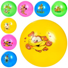 М'яч дитячий MS 3614 розмір 9 дюймів, малюнок (тварини) 4 кольори, (мікс видів) 47-52 г, 4 кольори