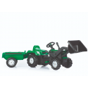 Каталка 8048 Трактор педальний екскаватор із причепом, зелений, Оріон, в коробц