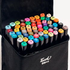 Фломастери 10763-36 Touch, набір скетч маркерів для малювання, 36 кольорів, в сумці