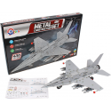 Конструктор металевий 9598 Літак F16, "ТехноК", в коробці, 430 металевих та пластикових деталей, розмір у зібраному вигляді 14-3