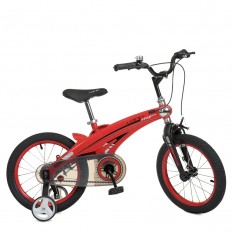 Велосипед дитячий 16 дюймів. WLN1639D-T-3 (1 шт.) Projective, SKD85, магнієва рама, додаткові колеса, червоний.