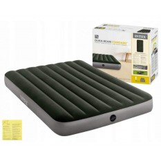 Велюр матрац 64108 (3шт/ящ)  INTEX 137-191-25см, до 272кг, зелений, в коробці.
