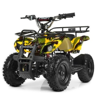 Квадроцикл HB-EATV 800 N-13 (MP3) V3 (1шт/ящ) мотор 800W, 3 акумулятора 12A/12V, V 20 км/г, до 65 кг., BLUETOOTH, жовтий камуфля
