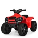 Квадроцикл M 3893 EL-3 (1шт/ящ) Bambi Racer, 1 мотор 20 W, 1 акумулятор 6V/4,5A, шкіряні сидіння, колеса EVA, музика, світло, че