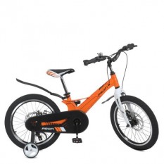 Велосипед дитячий PROF1 18д. LMG 18234 (1шт/ящ) Hunter, SKD 85, магніева рама, вилка, дискові гальма, дзвінок, додаткові колеса,
