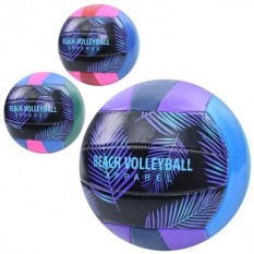 М'яч волейбольний EV 3395 офіційн розмір, ПВХ, 2,5 мм, 280-300г, 3 кольори, в пакеті