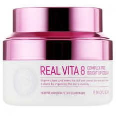 Крем для обличчя, що освітлює з вітамінами Real Vita 8 Complex Pro Bright Up Cream 50ml "ENOUGH"