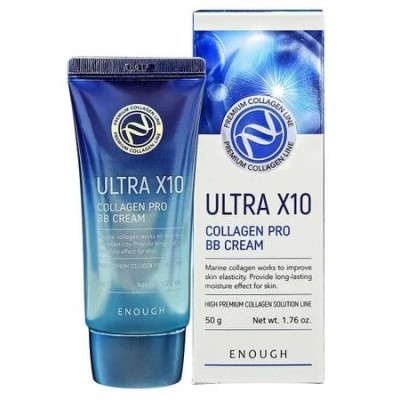 Крем для обличчя зволожуючий сонцезахисний Ultra 10 Collagen Pro Sun Cream SPF 50+ 50ml "ENOUGH"