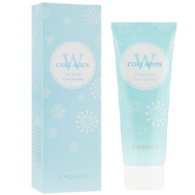 Піна для вмивання W Collagen Pure Shining Foam Cleansing 100ml "ENOUGH"
