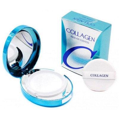 Тональна основа зволожуюча кушон Collagen Agua Air Cushion SPF50+PA+++ 13 15gr "ENOUGH"