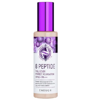 Тональний крем 8 Peptide Full Cover SPF50+PA+++ 23 100ml "ENOUGH"