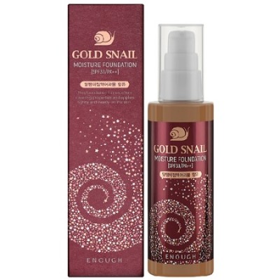 Тональний крем, що омолоджує Cold Snail Moisture Foundation SPF30+ 13 100ml "ENOUGH"