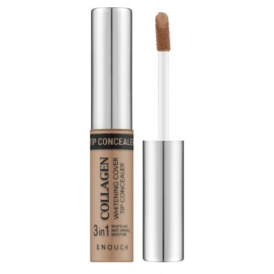 Консилер із колагеном Collagen 3 in 1 Whitening Cover Tip Concealer 01 9gr "ENOUGH"