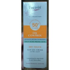 Сонцезахисний гель-крем Eucerin Oil Control Sun Dry Touch SPF 50+, 50мл
