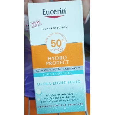 Сонцезахисний флюїд Eucerin Hydro Protect Ultra-Light Fluid SPF 50+