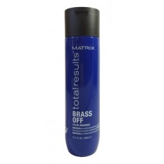 Шампунь для нейтралізації жовтизни «Matrix» Brass Off Colour Obsessed Total Results Shampoo 300ml - для брюнеток, які висвітлили
