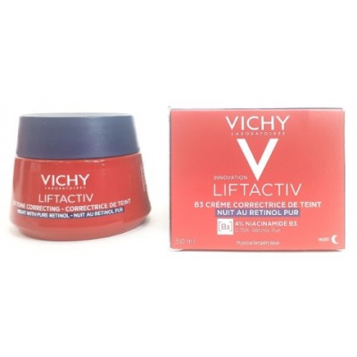 Нічний крем для корекції кольору обличчя B3 з чистим ретинолом Lift Activ B3 Cream correctrice de teint NUIT AU RETINOL PUR 50ml