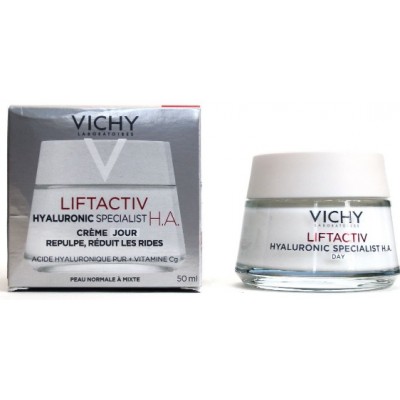 Крем ліфтинг зміцнюючий для обличчя денний Lift Activ Hyaluronic Specialist H.A Day Cream 50ml 28795 VICHY - для нормальної та к