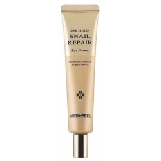 Крем для повік з колоїдним золотом і муцином 24K Gold Snail Repair Eye Cream 40ml 40548 «Medi-peel» - від перших ознак старіння,
