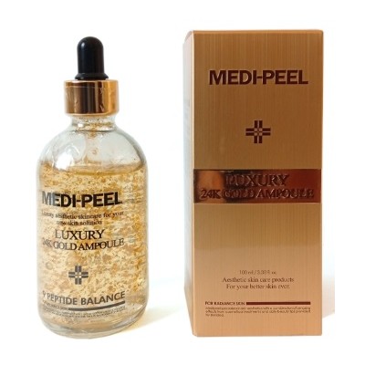 Сироватка для обличчя антивікова Luxure 24K Gold Ampoule 100ml 43082 «Medi-peel» - відновлення, розгладження, зволоження