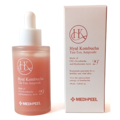 Сироватка для обличчя відновлююча Hyal Kombucha Tea-Tox Ampoule 50ml 46458 «Medi-peel» - живлення, зволоження, підвищує пружніст