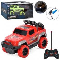 Джип 7032-4 розмір 22 см, р/у, USB-зарядне, акумулятор, світло, 2 кольори, в коробці