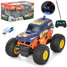 Джип KM 552-2 A розмір 20 см, 1:16, р/у, акумулятор, USB-зарядне, пара, гумові колеса, світло, 2 кольори, в коробці