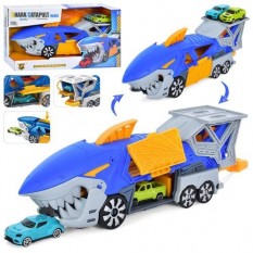 Набір з транспортом P 932-A трейлер 33 см, на запуску, машина 2 шт, в коробці