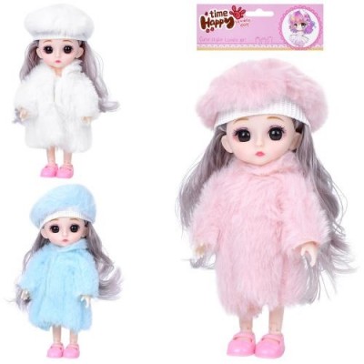 Лялька 00103-05 розмір 16см, шарнірна, 3 кольори, у пакеті