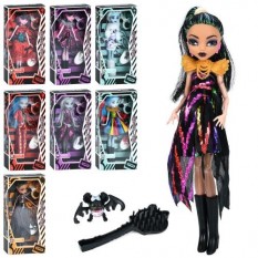 Лялька 557-557 MH, 27см, шарнірна, гребінець, фігурка, 8 видів, в коробці