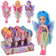 Лялька 5802-A фея, з крилами, 14см, в коробці, 4види