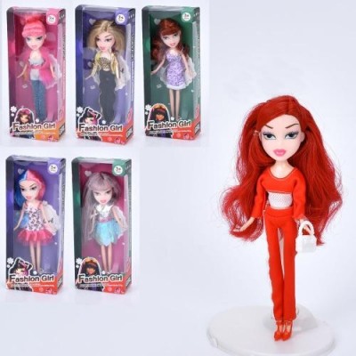 Лялька LK 1435-3 розмір 23см, сумка, 6 видів, в коробці