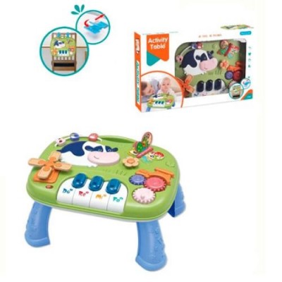 Центр розвиваючий 3905 ігровий стільчик, 39-31-в21см, 2в1 (підвіска на ліжко), ігрове поле 33-29 см, піаніно, музика, звуки, сві