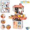 Кухня 889-298 LIMO TOY, розмір, 47-21-в68см, плита, мийка-ллється вода (механіч), звук, світло, посуда, продукти, 43дет, на бата